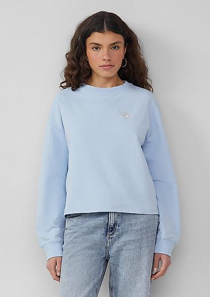 QS Sweatshirt Sweatshirt Sweatshirt mit Stickerei günstig online kaufen