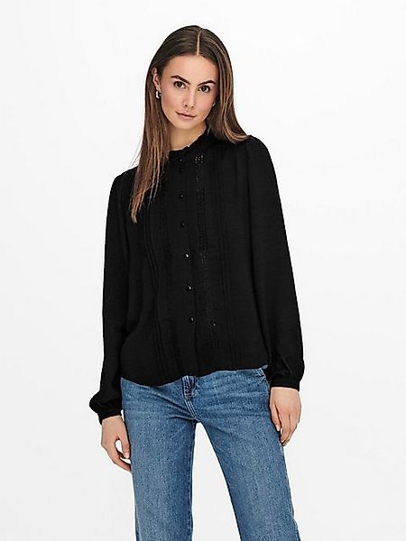 JACQUELINE de YONG Blusenshirt Spitze Rüschen Langarm voluminöser Armschnit günstig online kaufen