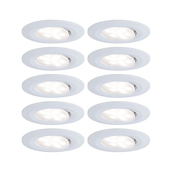 Paulmann "LED Einbauleuchte Calla Basisset schwenkbar IP65 rund 90mm 30° 10 günstig online kaufen