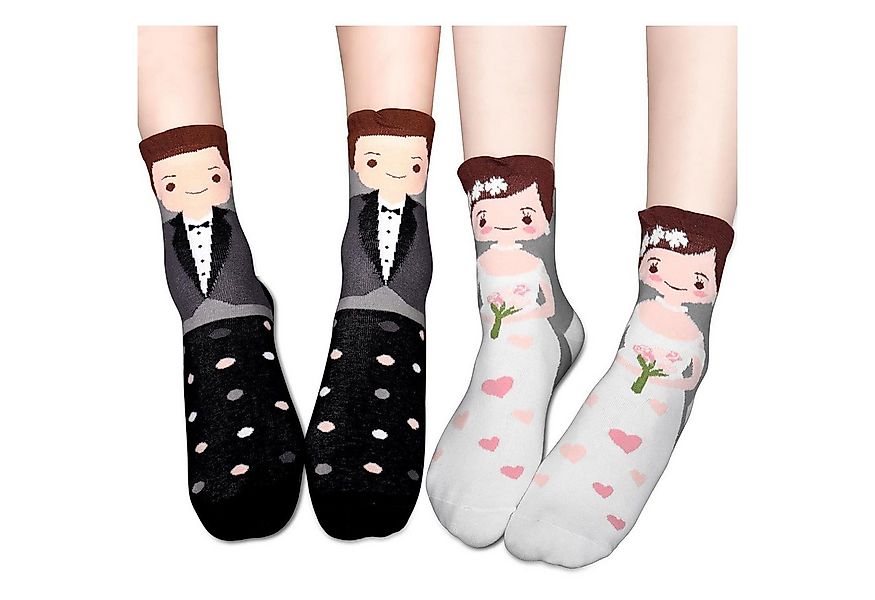 LuxusKollektion Badaccessoire-Set Socken 2 Paar Hochzeitsgeschenk Braut Brä günstig online kaufen