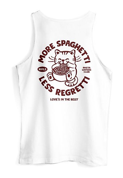 Neverless Tanktop Herren Tank-Top Katze Backprint günstig online kaufen
