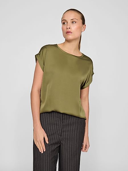 Vila Kurzarmshirt VIELLETTE S/S SATIN TOP günstig online kaufen