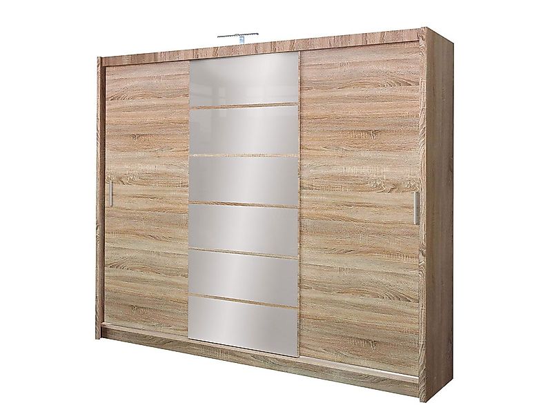 MIRJAN24 Kleiderschrank Malibu LED (mit Schiebetüren) günstig online kaufen