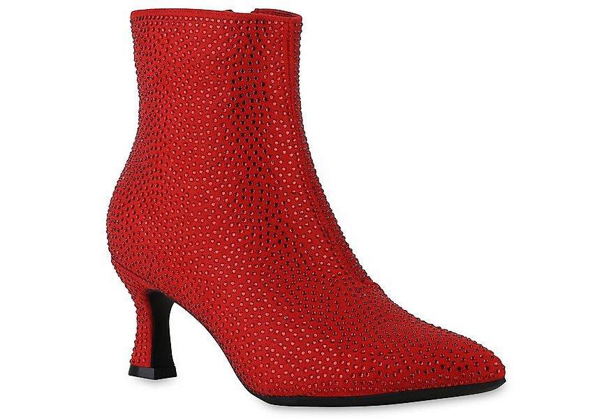 VAN HILL 840904 Stiefelette Damen Klassische Stiefeletten Spitze Strass Ele günstig online kaufen