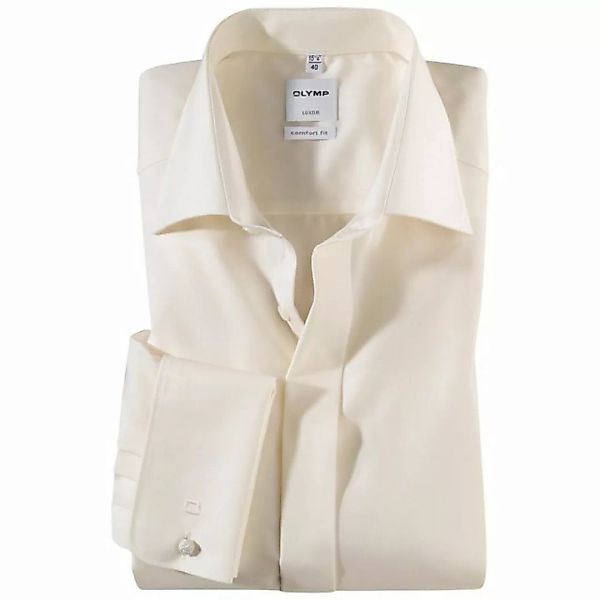 OLYMP Langarmhemd Große Größen Olymp Luxor Langarmhemd creme elegant bügelf günstig online kaufen