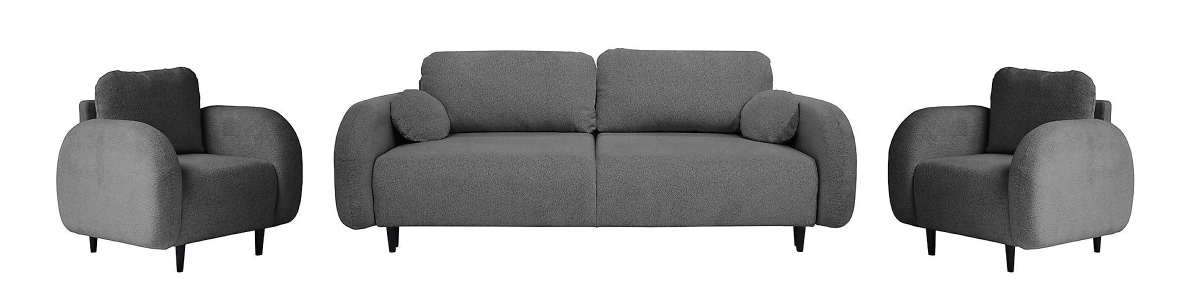 MOEBLO Polstergarnitur Carina, (Wohnzimmergarnitur Zweisitzer-Sofa Sessel günstig online kaufen