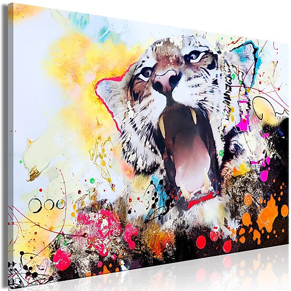 Wandbild - Tiger's Roar (1 Part) Wide günstig online kaufen