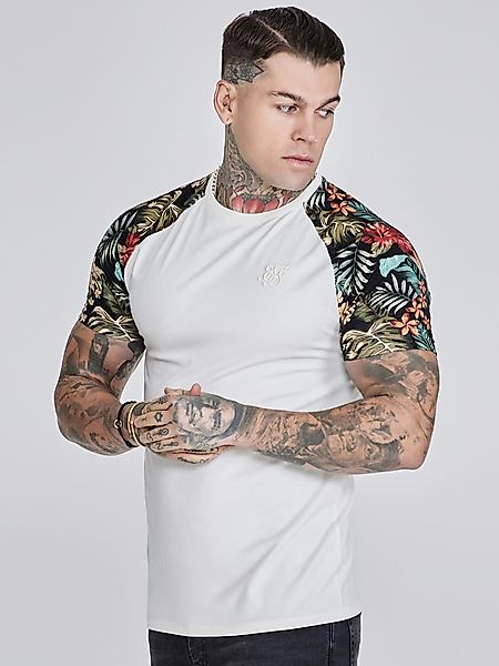 Siksilk T-Shirt SikSilk Herren Ecru Raglan günstig online kaufen
