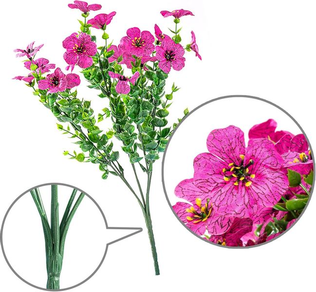 Kunstblumenstrauß 4 Bündel Künstliche Blumen Geranie günstig online kaufen