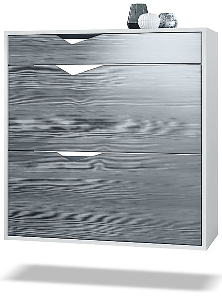 Vladon Schuhschrank Kolmio (Schuhkipper, für 16 Paar Schuhe mit 2 Klappen u günstig online kaufen