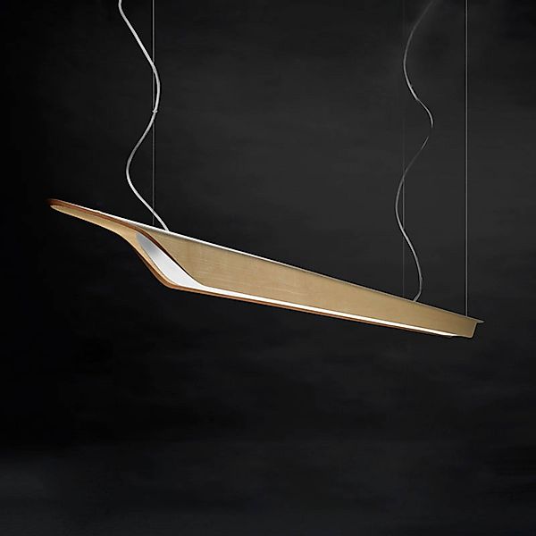 Foscarini Troag M LED-Hängeleuchte aus Holz, natur günstig online kaufen