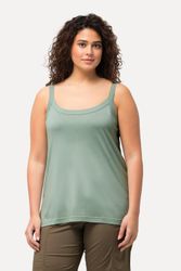 Ulla Popken Longtop Spaghettitop Rundhals Modalmix günstig online kaufen