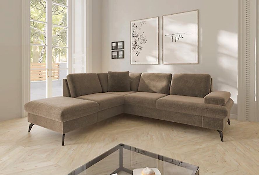 sit&more Ecksofa »Morris Jubi L-Form, B: 238 cm« mit Armteilfunktion & 1 Zi günstig online kaufen
