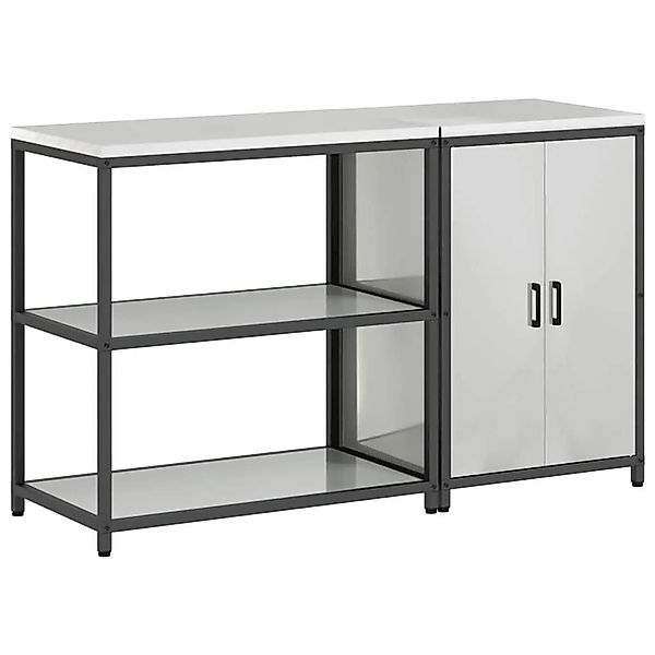 vidaXL Aufbewahrungsset für die Küche 2 Stk Silber Verzinkter Stahl 3392664 günstig online kaufen