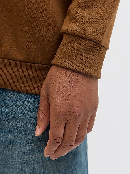 Jack & Jones PlusSize Sweatshirt "JJEBRADLEY SWEAT CREW NOOS PLS", mit Ripp günstig online kaufen