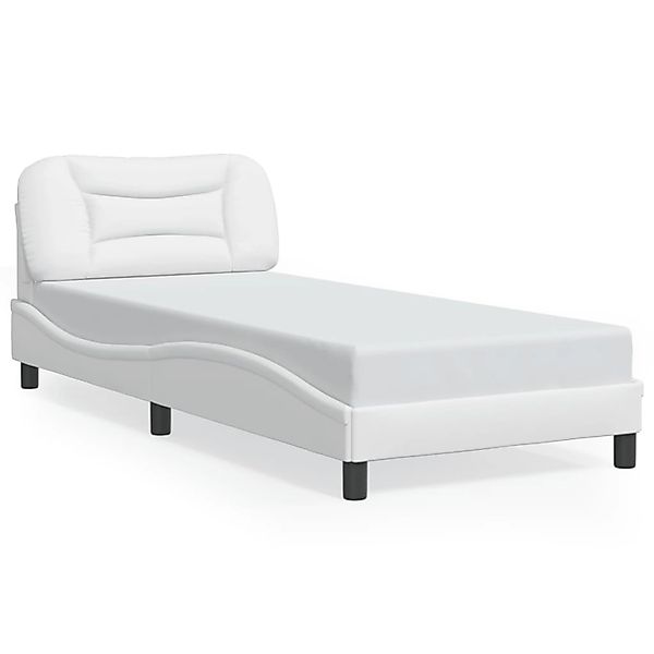 vidaXL Bettgestell ohne Matratze Hvar Weiß 90x190 cm Kunstleder 3207968 günstig online kaufen