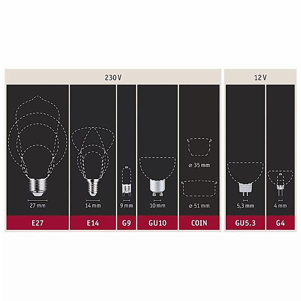 Paulmann E27 6,5W 825 LED-Globelampe G95 gold günstig online kaufen