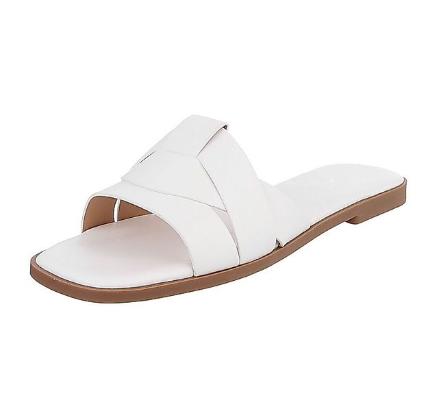 Ital-Design Stylische Slide-Sandalen mit Kreuzband für Damen Pantolette (91 günstig online kaufen