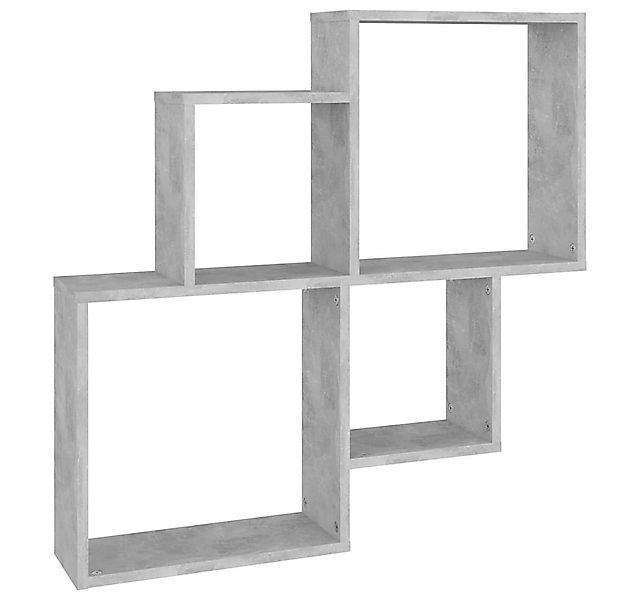 vidaXL Regal Würfelregal Betongrau 80x15x78,5 cm Holzwerkstoff, 1-tlg. günstig online kaufen