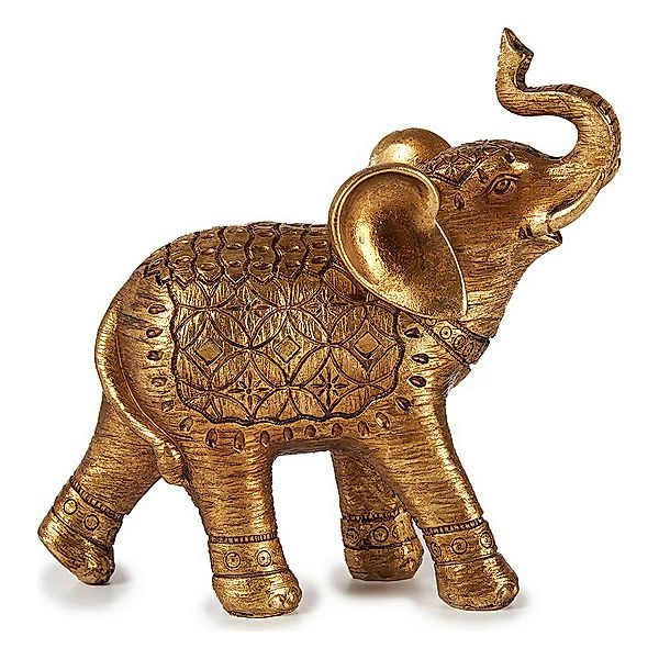 Deko-figur Elefant Golden Harz (21 X 8 X 20,5 Cm) günstig online kaufen