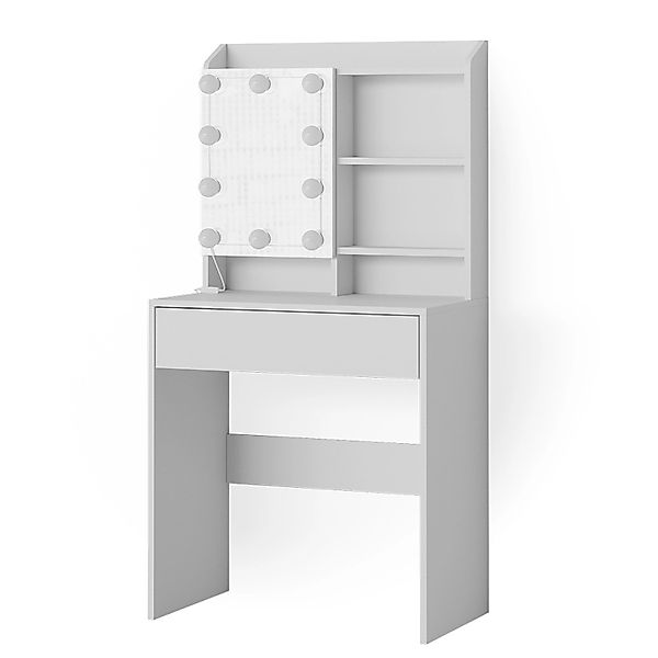 Vicco Schminktisch Laura Weiß 70 cm mit LED Beleuchtung günstig online kaufen