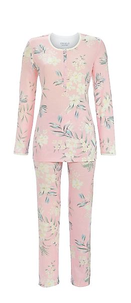 Ringella Pyjama mit Knopfleiste und Blumendessin günstig online kaufen