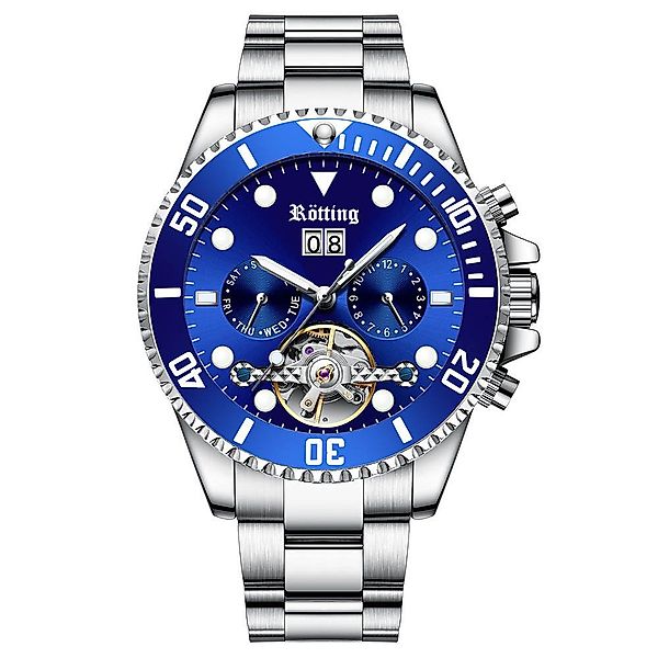 Rötting Design Automatikuhr Herrenuhr Automatikuhr blaue günstig online kaufen