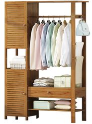 WAOHO Kleiderständer Kleiderschrank, Kleiderständer mit Schrank günstig online kaufen