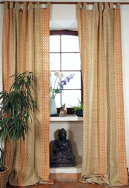 Guru-Shop Vorhang Boho Vorhänge, überlange Gardine günstig online kaufen
