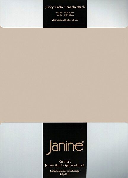 Janine Janine Spannbetttuch Elastic-Jersey 5002 naturell (19) Größe:  150x2 günstig online kaufen