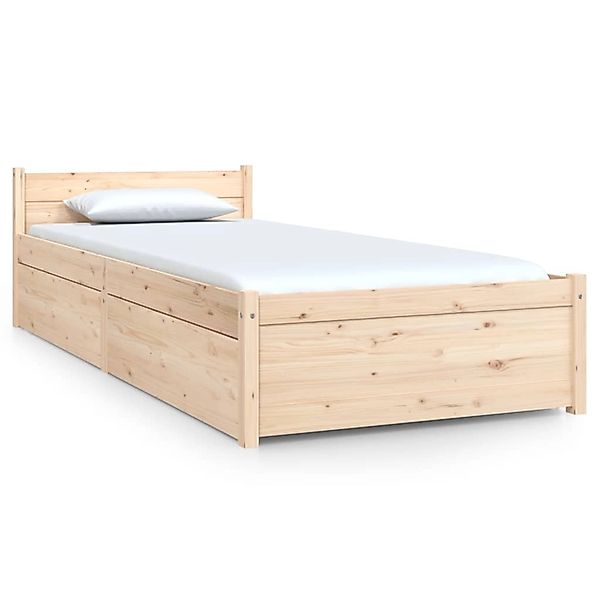 vidaXL Bett mit Schubladen 75x190 cm 2FT6 Small Single Modell 11156587 günstig online kaufen
