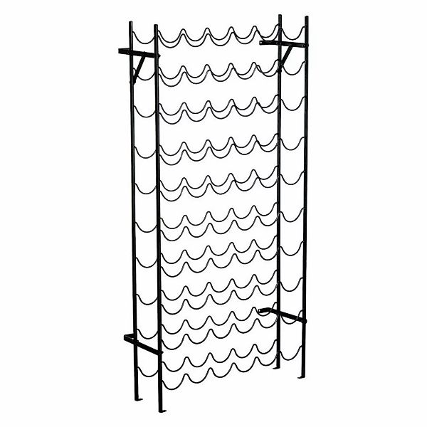 HOMCOM Weinregal für 60 Flaschen, wandmontierbares Flaschenregal aus Metall günstig online kaufen