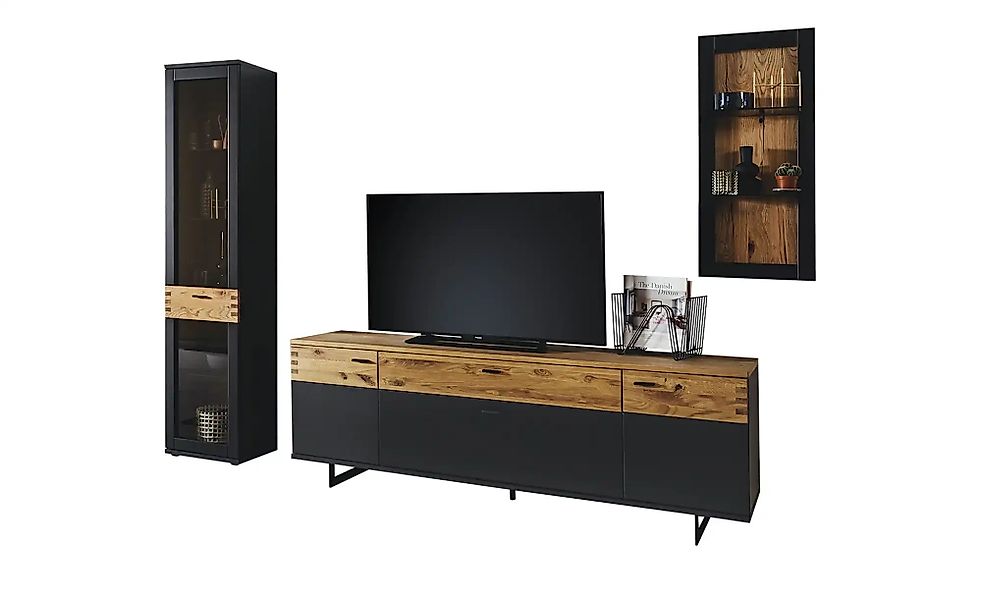 Wohnkombination  Malina ¦ grau ¦ Maße (cm): B: 240 H: 201 T: 50.0 Kommoden günstig online kaufen