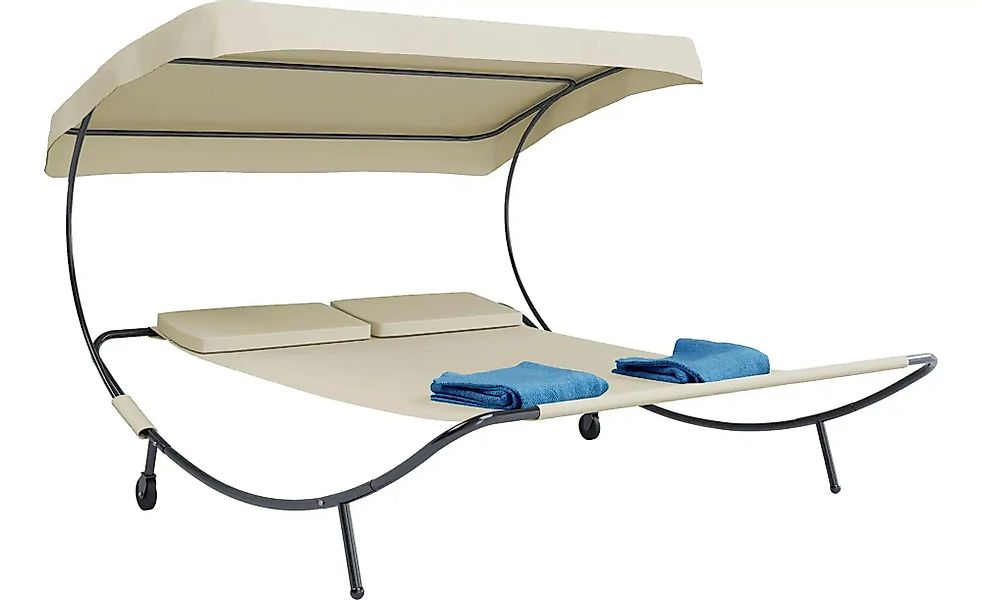 Doppelliege   ¦ creme ¦ Maße (cm): B: 182 H: 137 Garten > Gartenmöbel > Gar günstig online kaufen