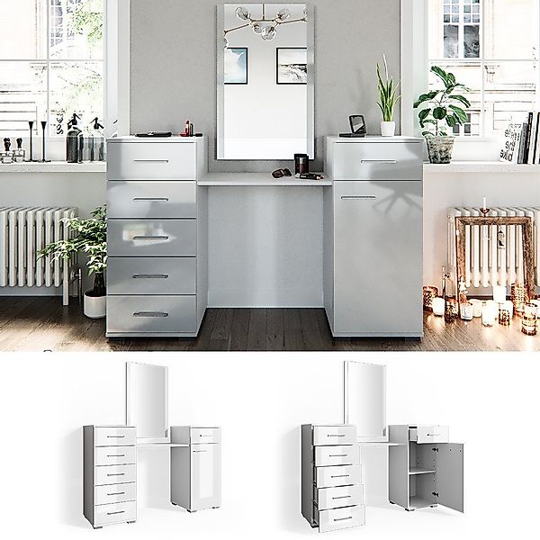 Vicco Schminktisch Zoe, Weiß, 140 cm günstig online kaufen
