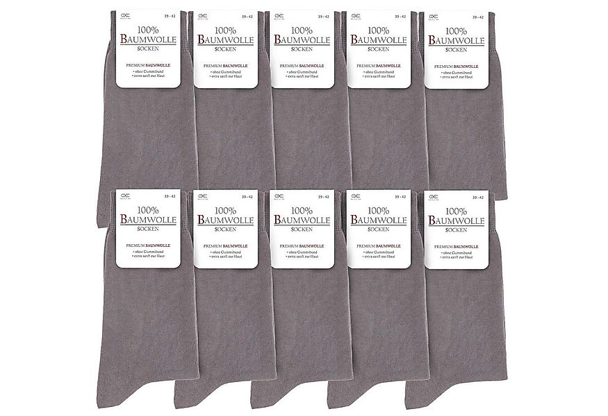 OCCULTO Businesssocken Herren 100% Baumwollsocken 10-20er Pack (Modell: Ing günstig online kaufen