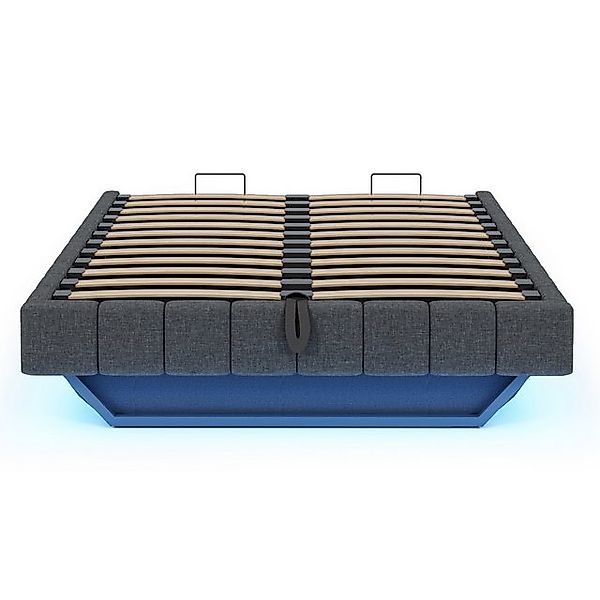STILVORA Polsterbett 160x200 Jugendbett mit Matratze,Bettgestell mit LED-Li günstig online kaufen