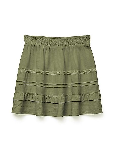 Vero Moda Sommerrock Legerer Sommer Rock mit Rüschen und elastischem Bund V günstig online kaufen