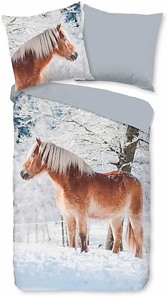 good morning Kinderbettwäsche »Jani«, Biber, 135x200, Warm, Weich, Wende, R günstig online kaufen