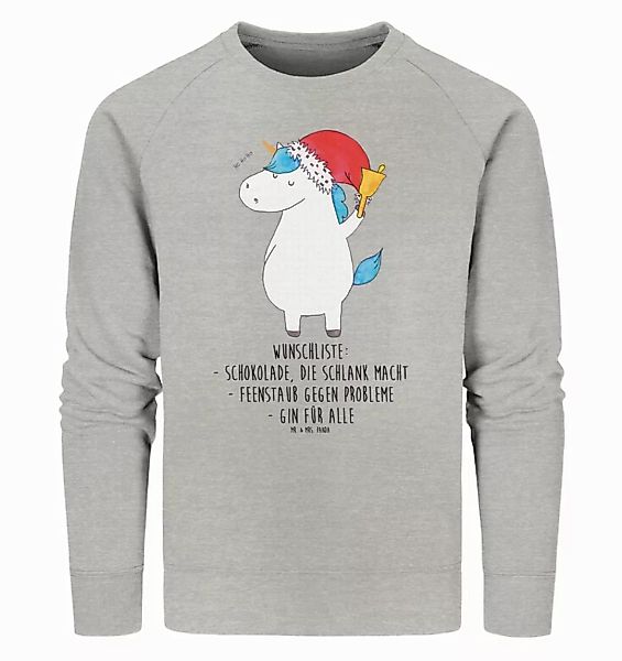 Mr. & Mrs. Panda Longpullover Größe XS Einhorn Weihnachtsmann - Heather Gre günstig online kaufen