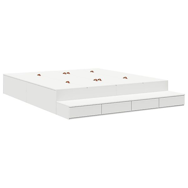 vidaXL Bett Stauraum Bettgestell Weiß 180x200 günstig online kaufen