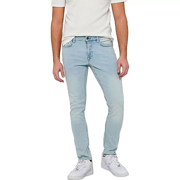 Only & Sons – Jeans in schmaler Passform in Hellblau günstig online kaufen
