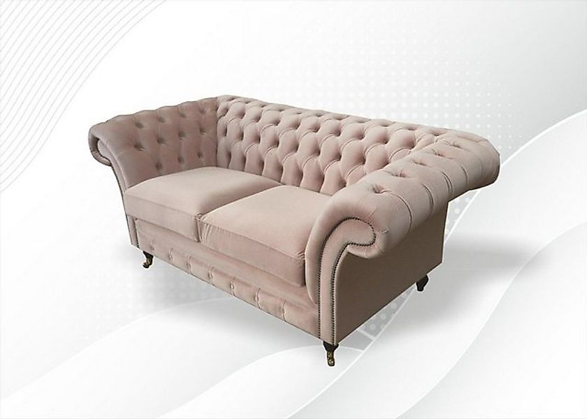 JVmoebel Chesterfield-Sofa Chesterfield-Sofa handgefertigt massiv Holz Möbe günstig online kaufen