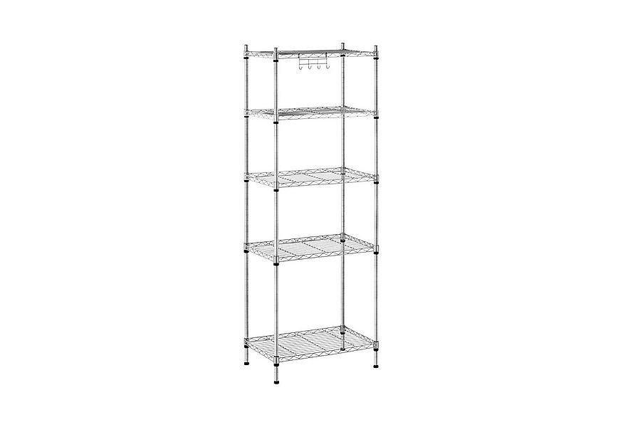 Royal Catering Standregal Metallregal Küchenregal Lastenregal 35 x 55 x 150 günstig online kaufen
