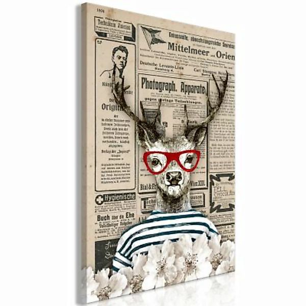 artgeist Wandbild Deer Sailor (1 Part) Vertical mehrfarbig Gr. 40 x 60 günstig online kaufen