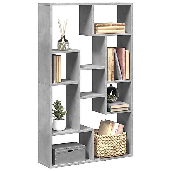 vidaXL Bücherregal Bücherregal Betongrau 72x20x120 cm Spanplatte günstig online kaufen