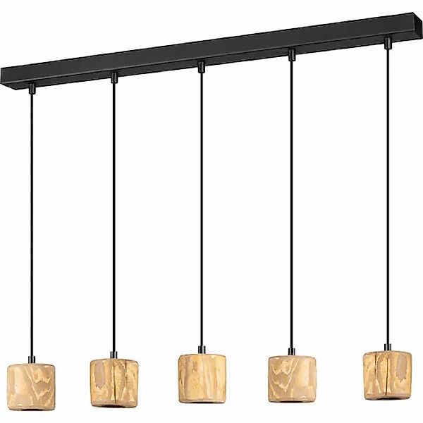 SEGULA Pendelleuchte »PINO 5 Kiefer gebeizt« E27 1 Stk. günstig online kaufen