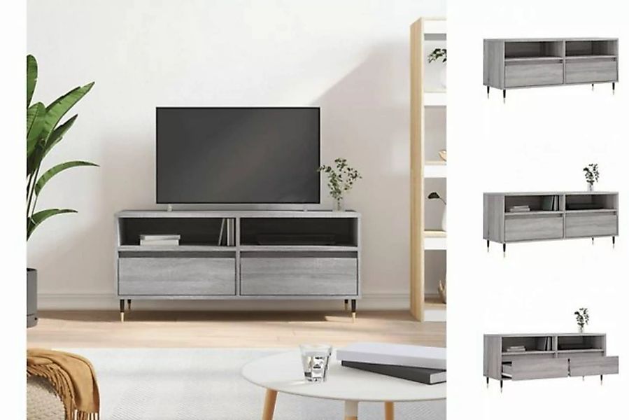 vidaXL TV-Schrank TV-Schrank Grau Sonoma 100x34,5x44,5 cm Holzwerkstoff günstig online kaufen