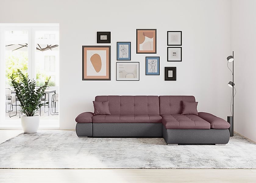 DOMO collection Ecksofa Moric, L-Form, XXL-Sofa günstig online kaufen