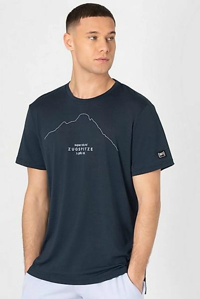 SUPER.NATURAL Print-Shirt Merino T-Shirt M ZUGSPITZ TEE feinster Merino-Mat günstig online kaufen